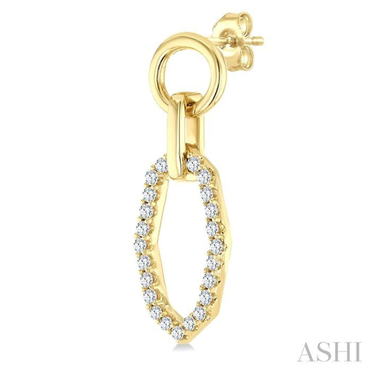 .33CTRDDM RD SH INTERLOCK ER YG 10K-G*