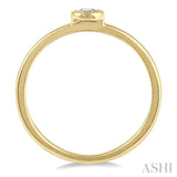 1/50 Ctw Round Cut Diamond Promise Ring in 10K Yellow Gold
