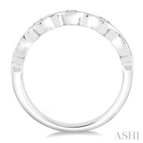1/2 Ctw Round Cut Diamond Stack Band in 14K White Gold