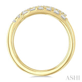 3/8 Ctw Baguette and Round Cut Diamond Fashion Band in 14K Yellow Gold