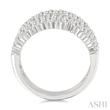 1 3/4 Ctw Round Cut Diamond Bold Fashion Band in 14K White Gold