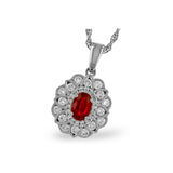 14KT Gold Ruby Necklace