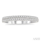 1/3 Ctw Round Diamond Wedding Band in 14K White Gold