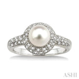 Pearl & Diamond Ring