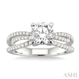 Semi-Mount Diamond Engagement Ring