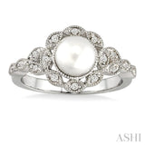 Pearl & Diamond Fashion Ring