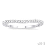 Curved Diamond Wedding Band