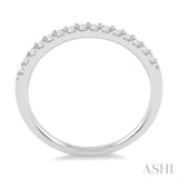 1/5 ctw Round Cut Diamond Wedding Band in 14K White Gold