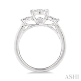 1/2 ctw Lovebright Round Cut Diamond Ring in 14K White Gold