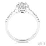 Oval Shape Lovebright Essential Diamond Engagement Ring