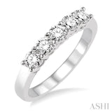 5 Stone Diamond Wedding Band