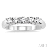 5 Stone Diamond Wedding Band