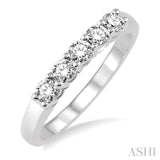 5 Stone Diamond Wedding Band