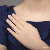 1/20 ctw Round Cut Diamond Wedding Band in 14K Yellow Gold