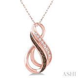 Infinity Champagne Diamond Fashion Pendant