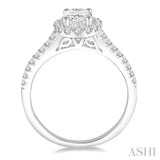 1/3 ctw Round Cut Diamond Semi-Mount Engagement Ring in 14K White Gold