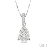 Pear Shape Lovebright Essential Diamond Pendant