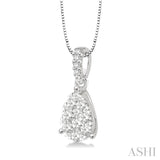 Pear Shape Lovebright Essential Diamond Pendant