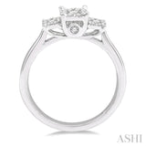 1/3 ctw Lovebright Round Cut Diamond Ring in 14K White Gold