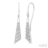 Chevron Diamond Fashion Earrings