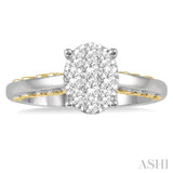 Oval Shape Lovebright Essential Diamond Engagement Ring