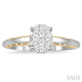 Oval Shape Lovebright Essential Diamond Engagement Ring