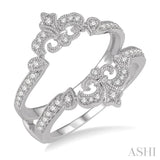 Fleur De Lis Diamond Insert Ring