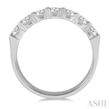 7 Stone Diamond Wedding Band