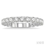 1.00 ctw Round Cut Diamond Wedding Band in 14K White Gold