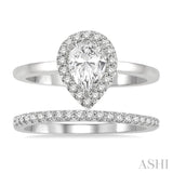 Pear Shape Diamond Wedding Set