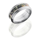 Lashbrook Titanium 9Mm Falt Band With 4Mm Of Mossyoak Camo And Rounded Edges Camo9Ref14/Mossyoak