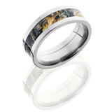 Lashbrook Titanium 8Mm Flat Band With 4Mm Of Realtree Ap Camo Camo8F14/Rtap