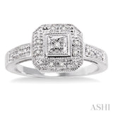 1/20 ctw Single Cut Diamond Ring in 10K White Gold