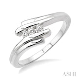 1/10 ctw Round Cut Diamond Ring in Sterling Silver