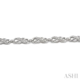 1/20 ctw Single Cut Diamond Bracelet in Sterling Silver