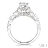 1/4 Ctw Diamond Semi-mount Engagement Ring in 14K White Gold