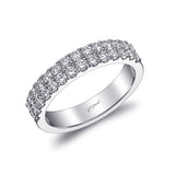 Wedding Band 14 KT White Gold With 0.84 ctw