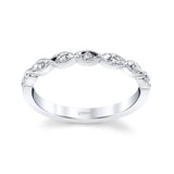 14 KT White Gold Fashion Band With 0.11 ctw