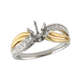 14KT Gold Semi-Mount Engagement Ring