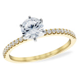 14Kt Gold Semi-Mount Engagement Ring