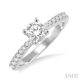 Semi-Mount Diamond Engagement Ring