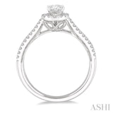 Oval Shape Semi-Mount Diamond Engagement Ring