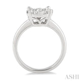 1.00 ctw Round Cut Lovebright Diamond Ring in 14K White Gold