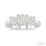 1/2 ctw Lovebright Round Cut Diamond Ring in 14K White Gold