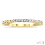 1/6 ctw Round Cut Diamond Stack Band in 14K Yellow Gold