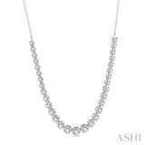 2 Ctw Round Cut Diamond Illusion Necklace in 10K White Gold
