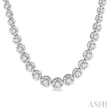 2 Ctw Round Cut Diamond Illusion Necklace in 10K White Gold