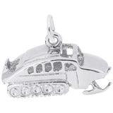Silver SNOW CAT CHARM