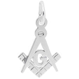 14 KT SQUARE & COMPASS CHARM