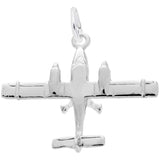 Silver AIRPLANE CHARM